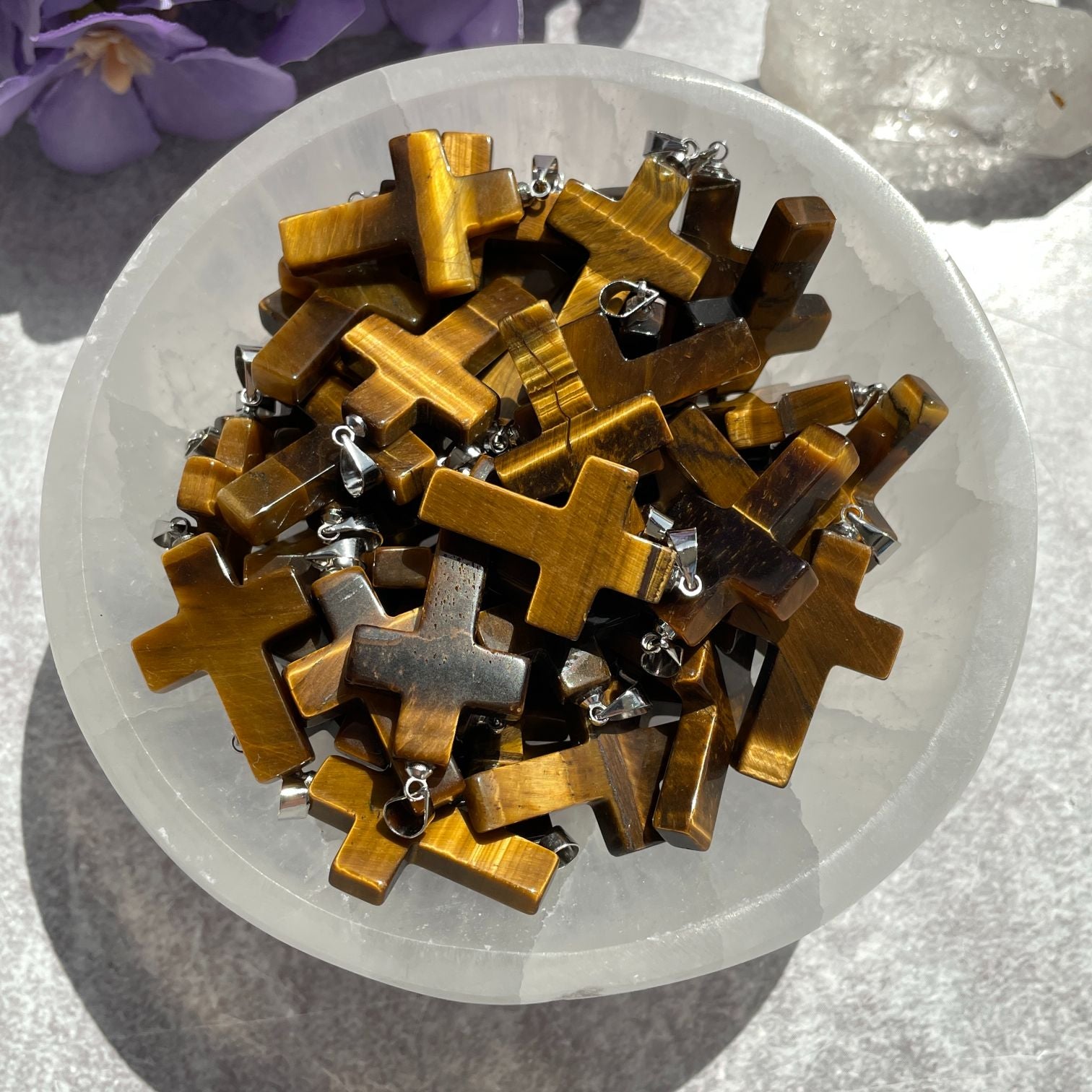 Tigers Eye Cross Pendant Tigers Eye Cross Pendant